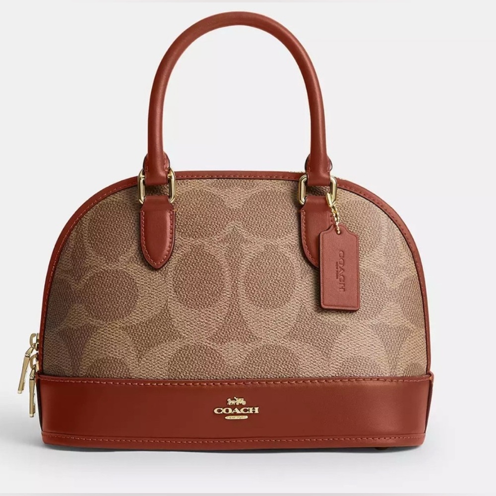 Coach Brown and Tan Crossbody Bag